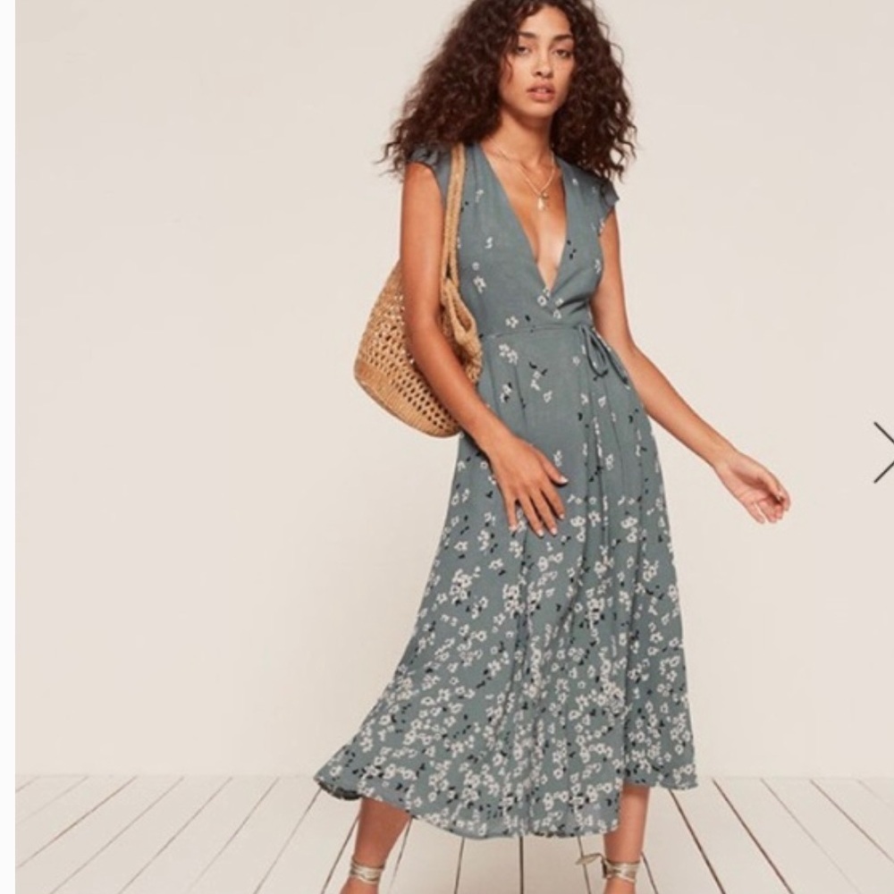 Reformation Mollie Dress in Fresco Floral Size Small
